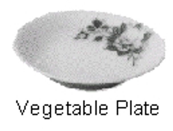 VEGETABLE PLATE CHINA JAPANESE STYLE 110MM DIAM