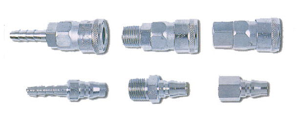 IMPA 351201 Steel quick coupler socket / 1/4" hose end  - Nitto Kohki 20SH