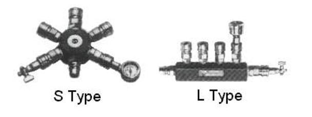 IMPA 351653 Line coupler branch piping for air  - Nitto Kohki L-20A stainless steel