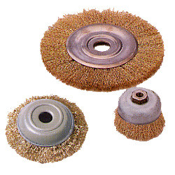IMPA 510776 Wire wheel brush, steel, crimped wire - B-quality - _Ç÷250 mm