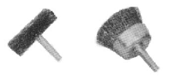 IMPA 510787 Wire cup brush standard on shaft  - 50mm x arbor 6mm - B-quality