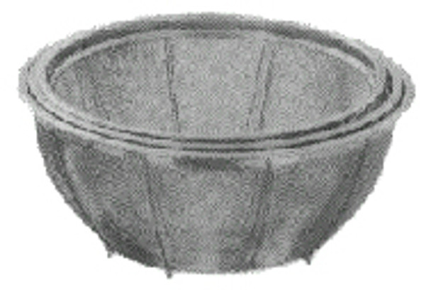 BASKET ROUND STAINLESS STEEL 300MM DIAM