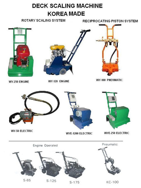 IMPA 590407 Deck scaler air operated  - Aircom BAS-Air (working width 300mm, with strikers)