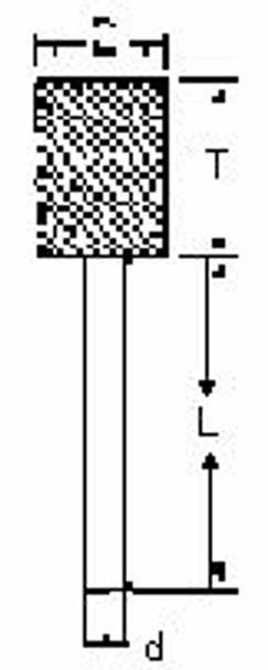 IMPA 614568 Rotary file - 20 x 20 x 6mm - W204