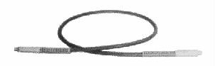 IMPA 615170 Hose high pressure with coupling for hydraulic jack - Rubber hose 9mm x 2 mtr, thread pt 1/2 x pt 3/8