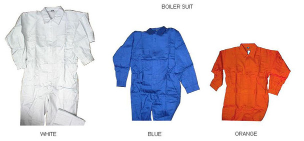 BOILERSUIT COTTON FASTENER TYPE GRAY SIZE LL