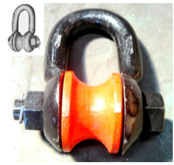 SHACKLE ROLLER 28MM SWL 4TON