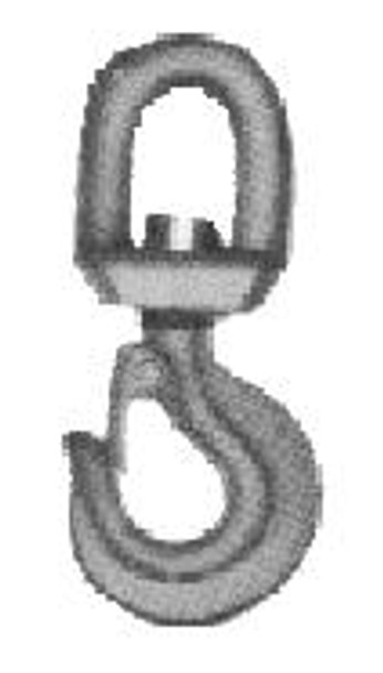 CARGO HOOK SWIVEL EYE WITH LATCH SWL 1TON