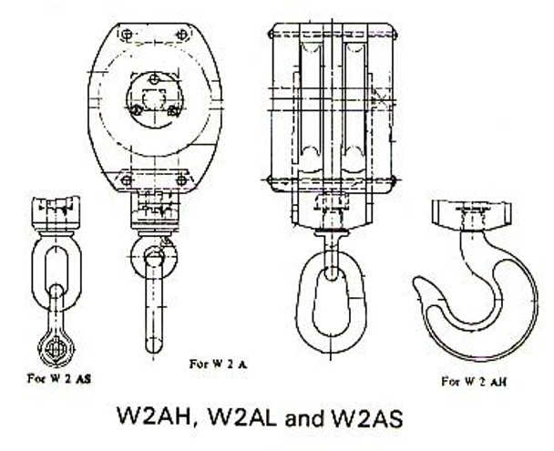 BLOCK WOODEN WITH SHACKLE SD20 JIS-F3426-W2AS DOUBLE 180MM