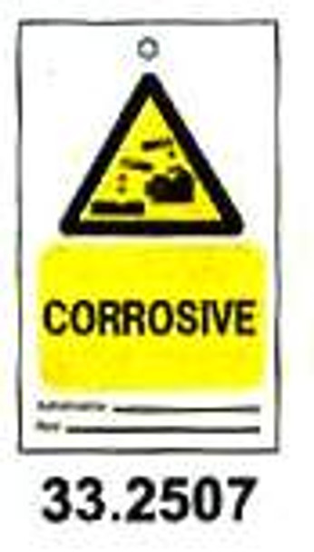 TAG W/TIE TEMPORARY PVC CORROSIVE #2507