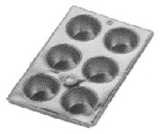MUFFIN PAN TIN PLATED 12-CUP - IMPA 172717