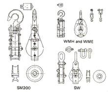 jisです BLOCK STEEL SNATCH WITH EYE JIS-F3422-SW 240MM IMPA 231584
