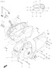 Hyosung Right side case for the 250 V-Twin models.  GT250R GT250