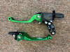 ASV Folding Adjustable Clutch and Brake Lever Set for SSR, Kayo, Thumpstar, Apollo