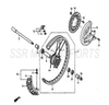 SSR SR250S 250 Front Axle and Nut