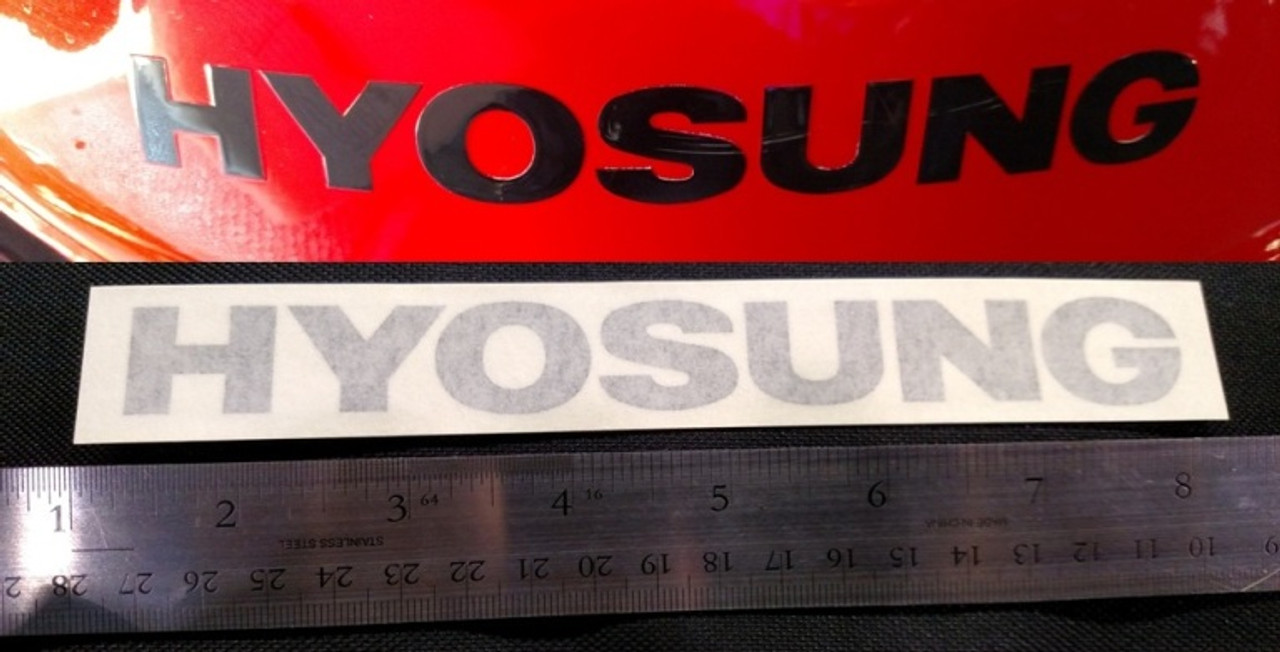 Black Hyosung Fuel Tank Emblem