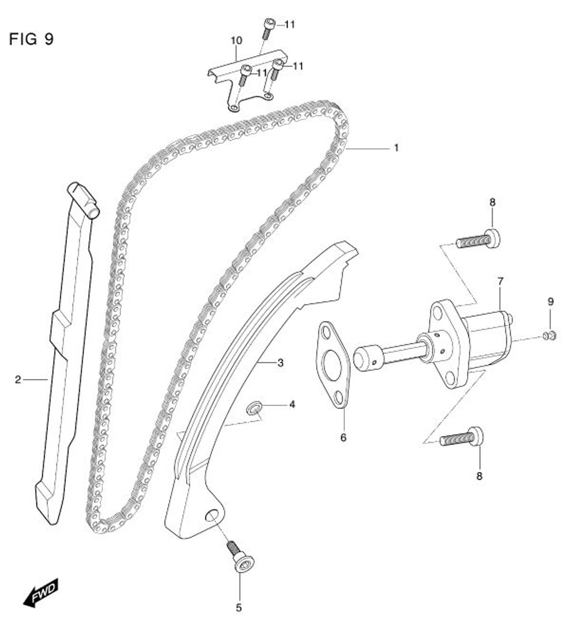 Hyosung Cam Chain Tensioner for 2006 and older GT650R GV650 21mm