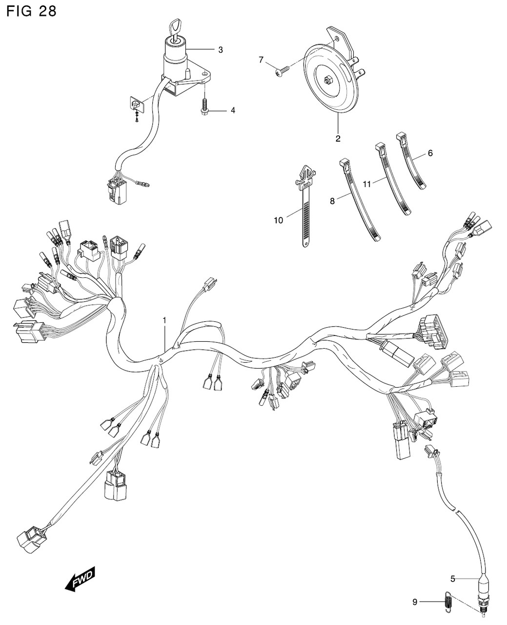 Wiring Harness GT650 Carbureted models 2009 2008 2007 2006 2005 2004