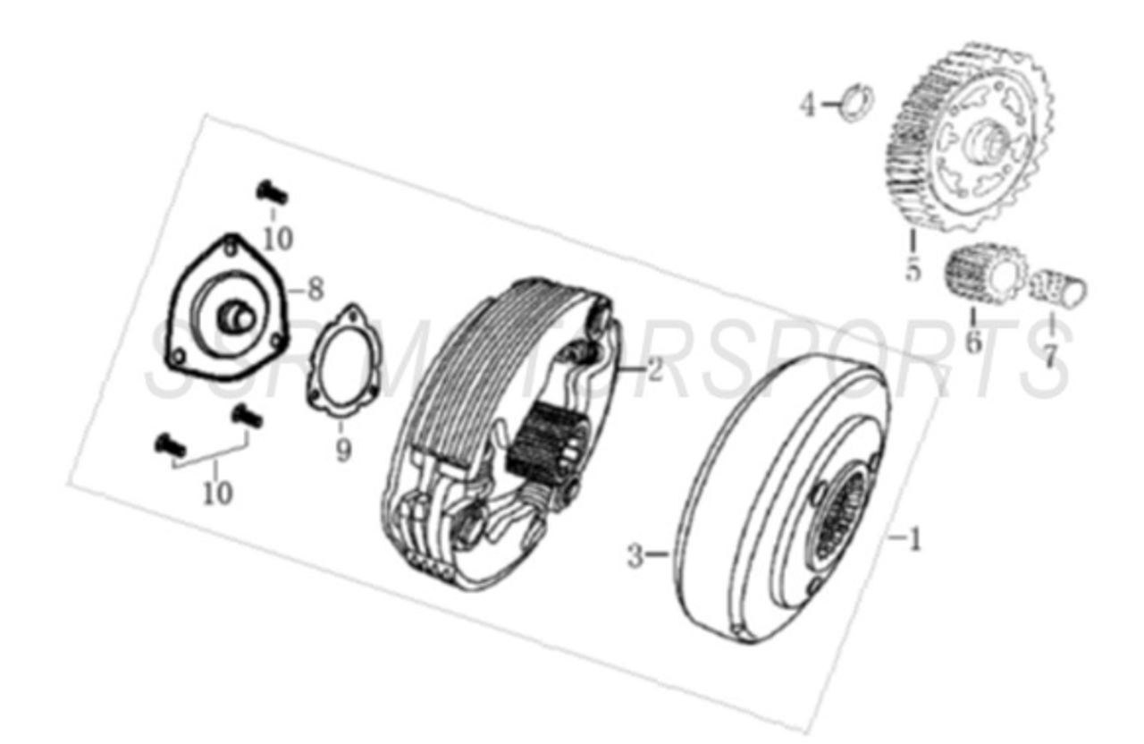 SSR Lazer 5 Performance Clutch Assembly with HD Springs