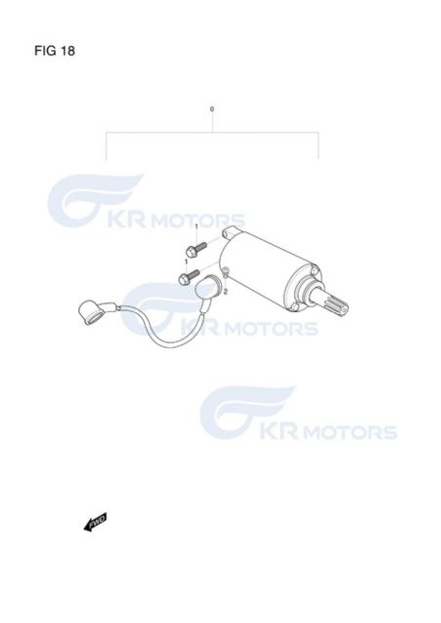 GD250R Hyosung Starter Starting Motor