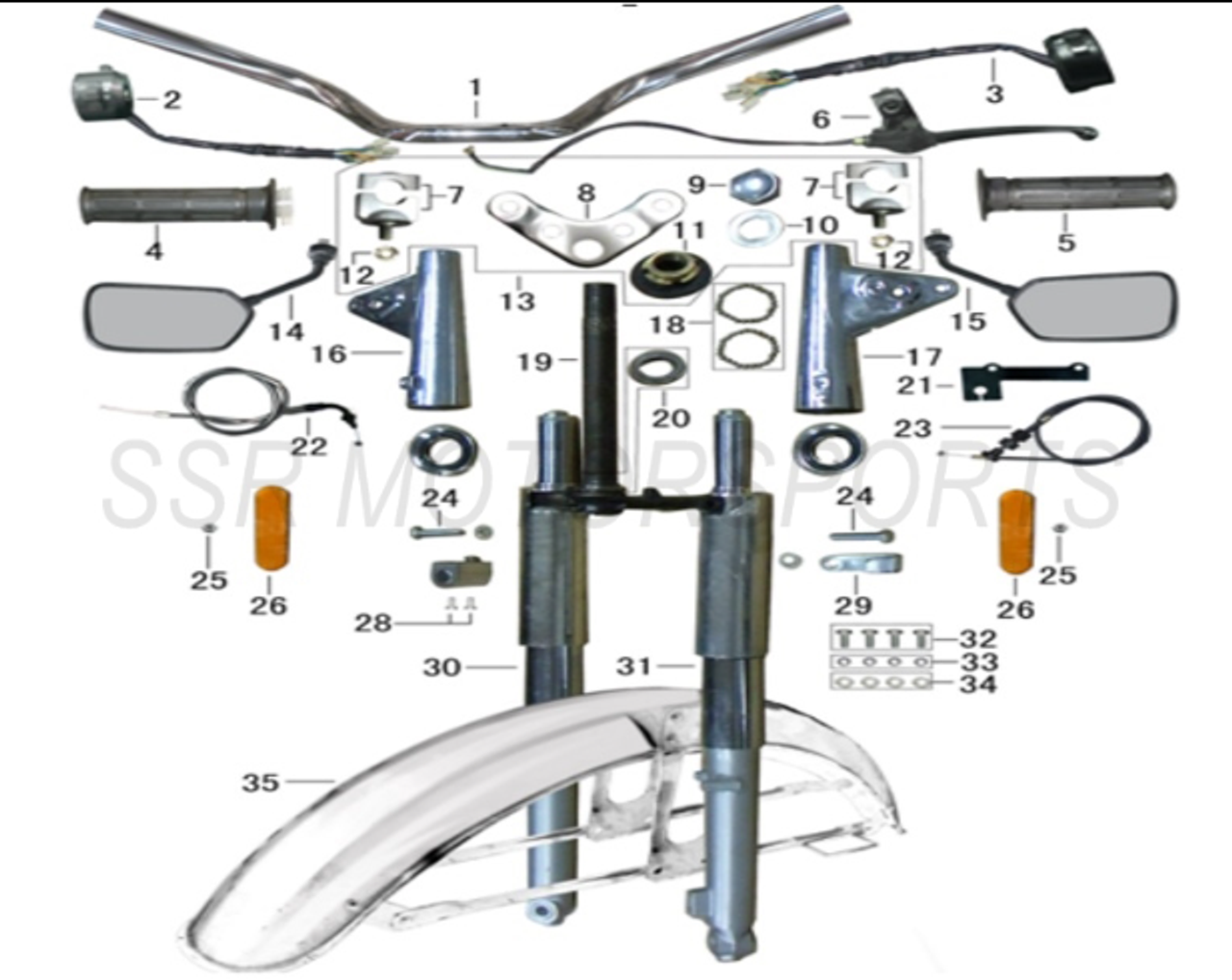 Lazer 5 Steering Stem Bearings