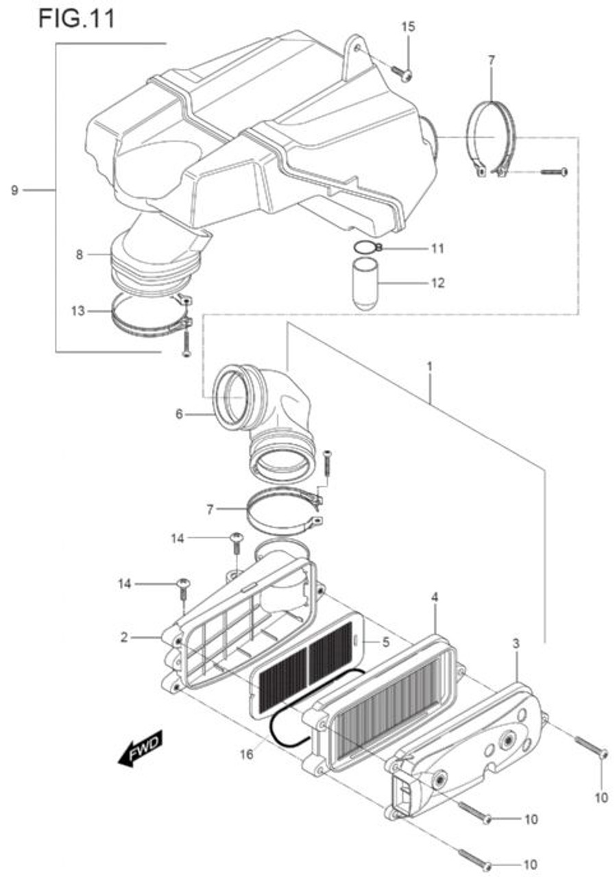 GV250 GV125 Airbox Connecting Tube