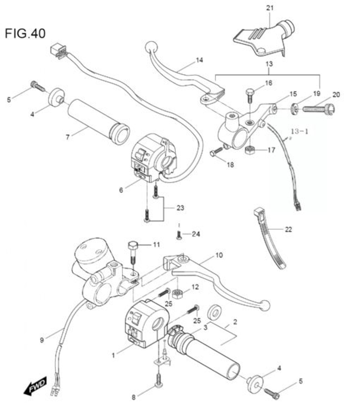 GV250 Bar End Balancer Handle