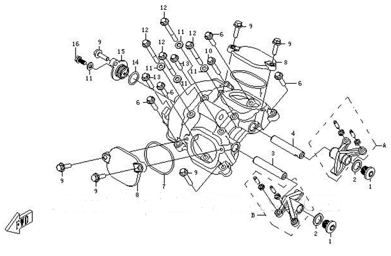 CFMOTO 500 600 Valve Adjustment Cover 