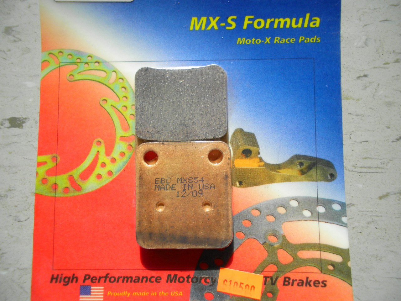 TE450S EBC Brake Pads - MTX450R Rapier