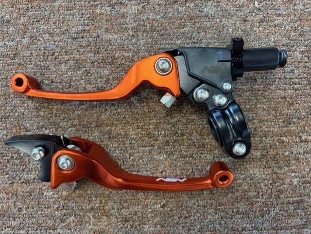 ASV Folding Adjustable Clutch and Brake Lever Set for SSR, Kayo, Thumpstar, Apollo