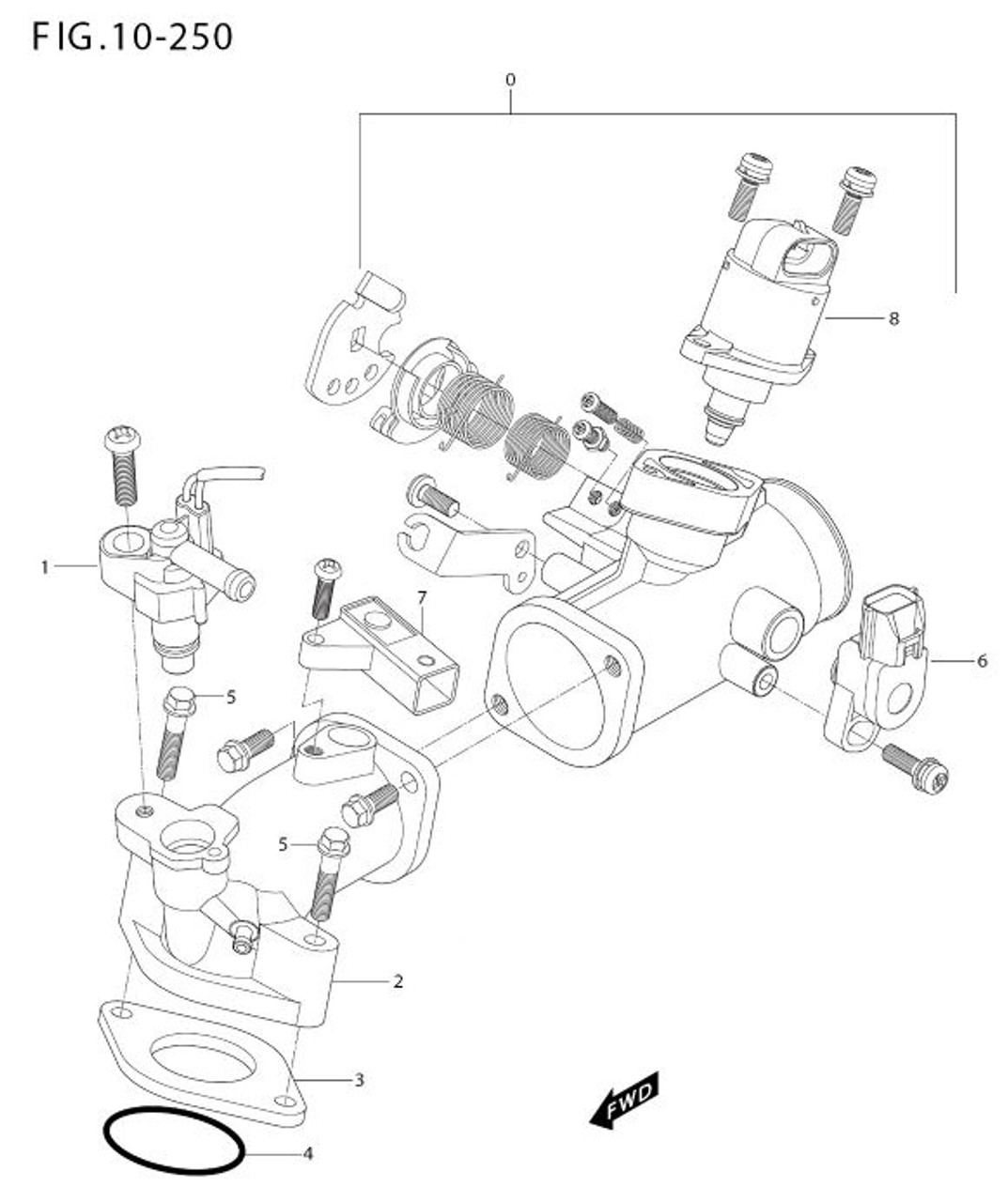 MS3-250 Throttle Position Sensor XSpeedi 250 TPS