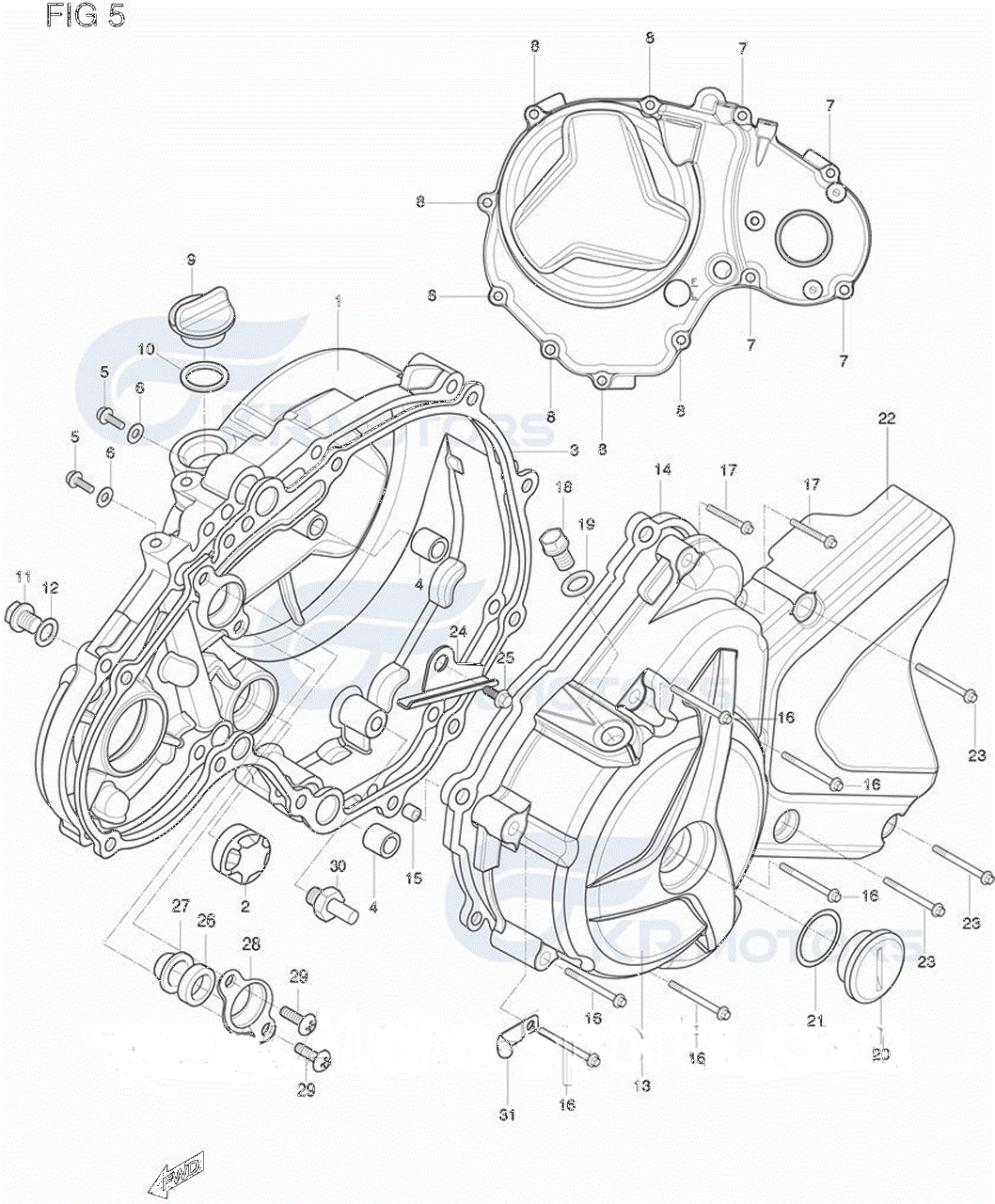 GD250R Magneto Stator Right Side Cover Gasket
