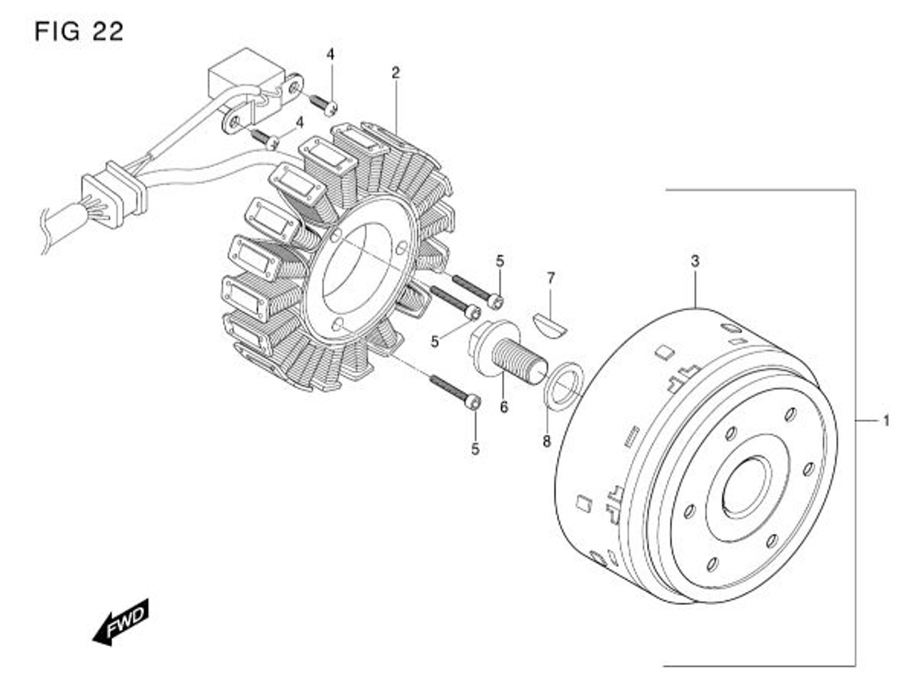 Hyosung Magneto Bolt Washer