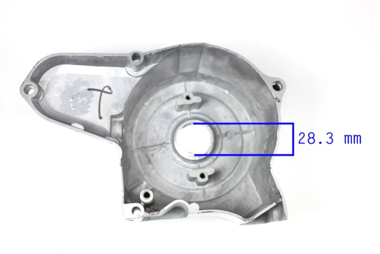 Stator cover 110 125 ATV Silver Grey Left Side