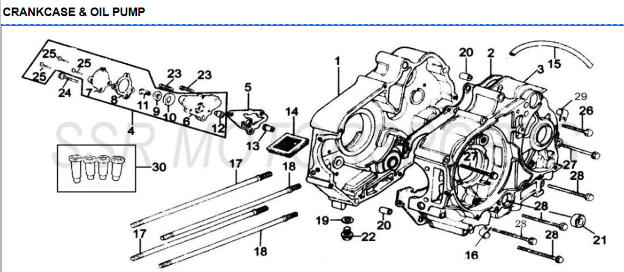 SSR 70 110 125 140 160 170 Shift Shaft Seal SR TR TX