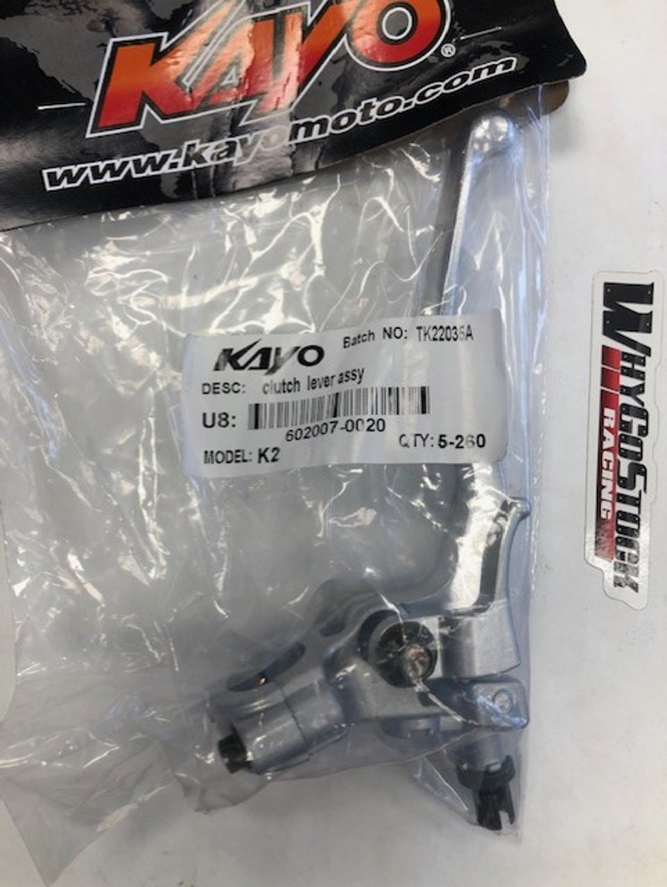 Kayo K2 230 Clutch Lever Assembly Perch