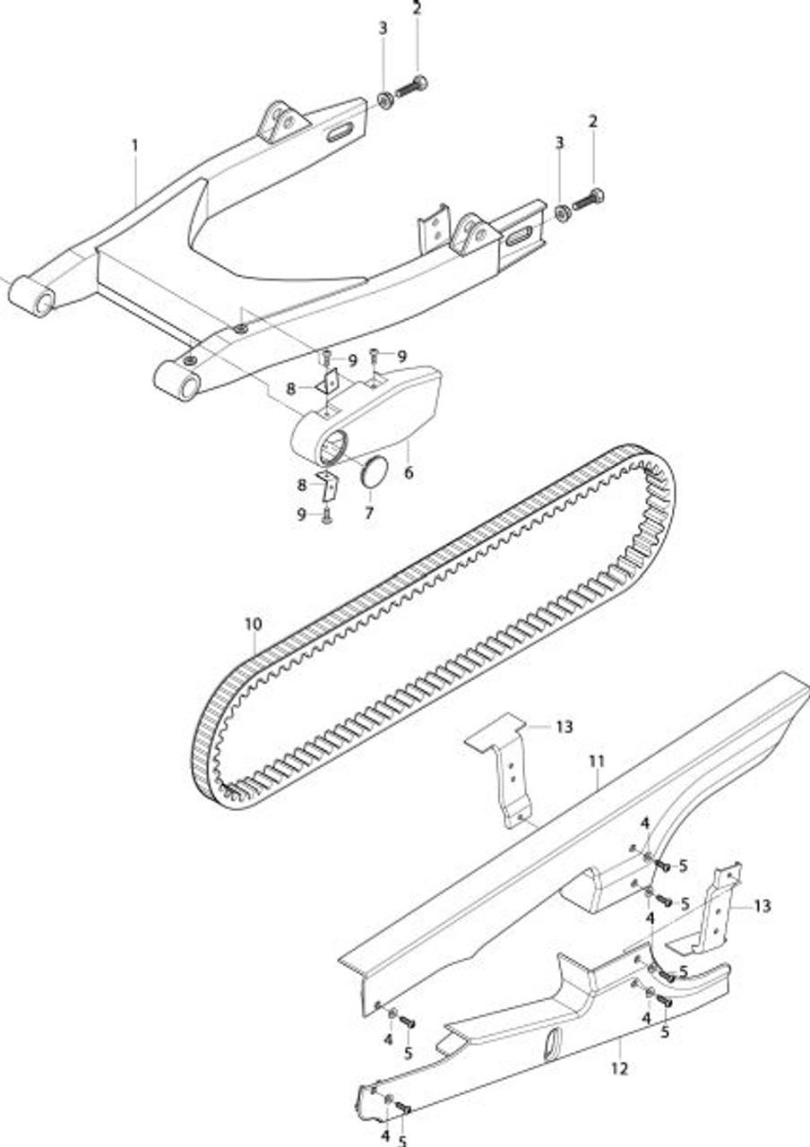 GV650 Upper Belt Cover Case