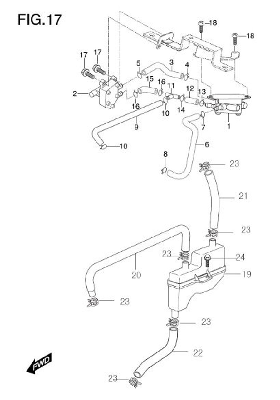 TE450S Fuel Petcock Assembly MTX450R Cock