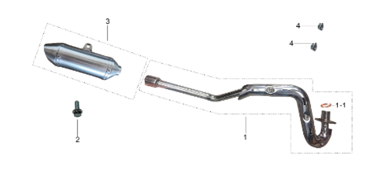 Kayo KMB60 Exhaust Gasket 60