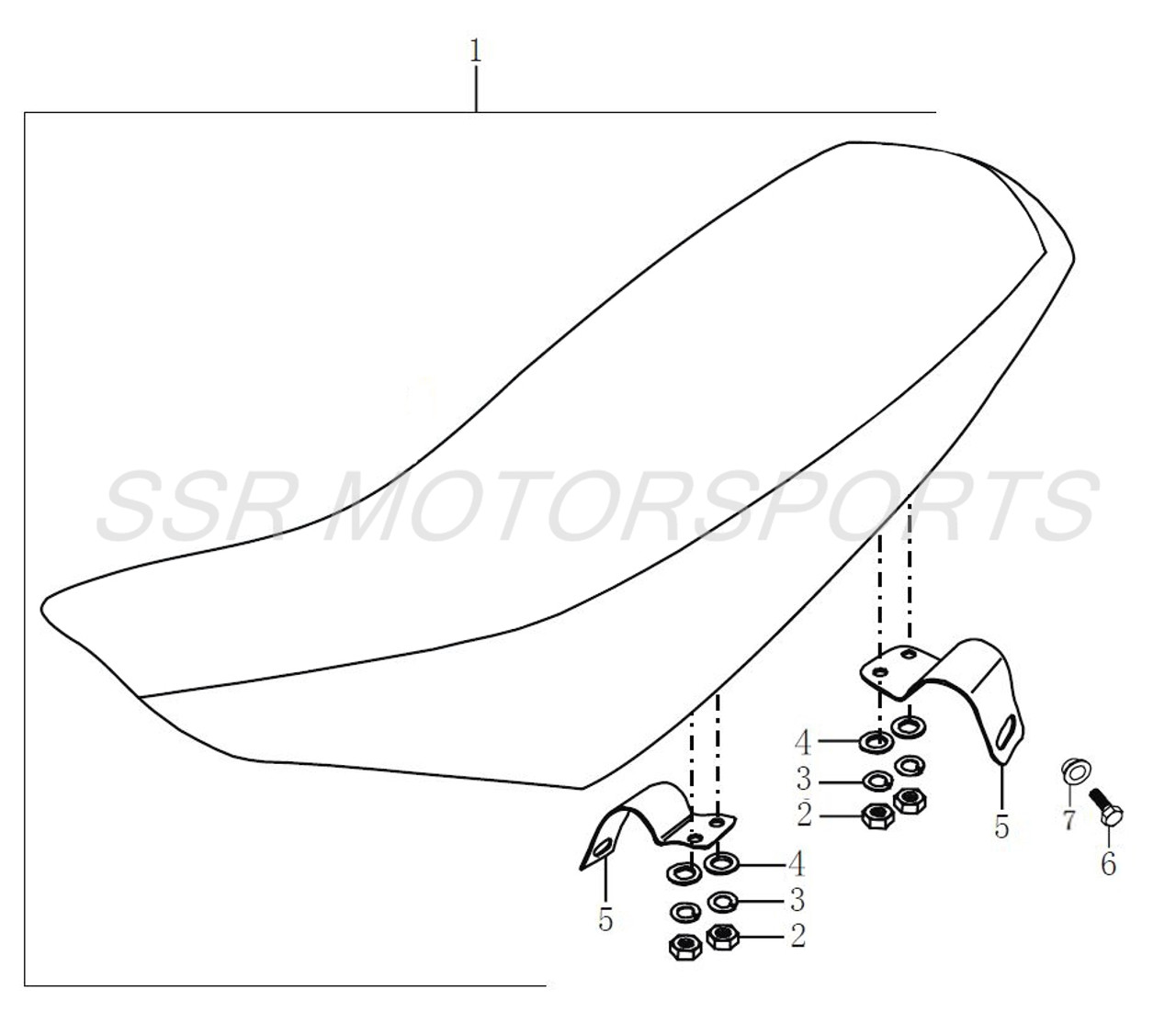 SSR XF250 Seat 2016 2017 2018 2019 2020 2021 2022 XF250X