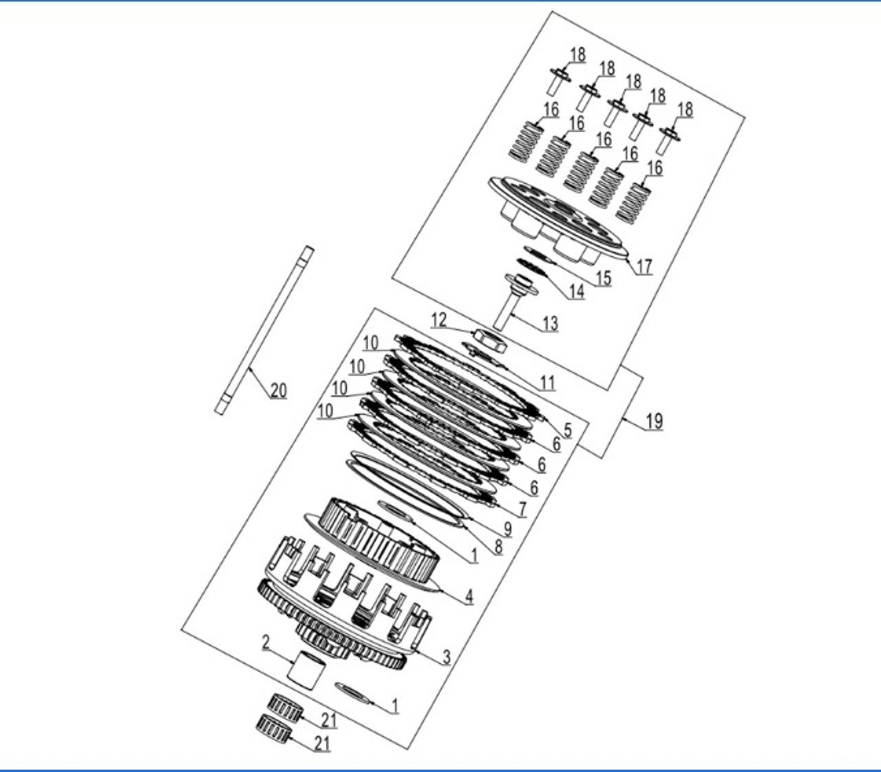 Kayo K6-R K6-EFI 250 Clutch K6 EFI R