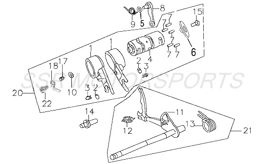 SSR 170TX 170TR 160TR 160TX Shift shaft 160 170 - Whygostock.com