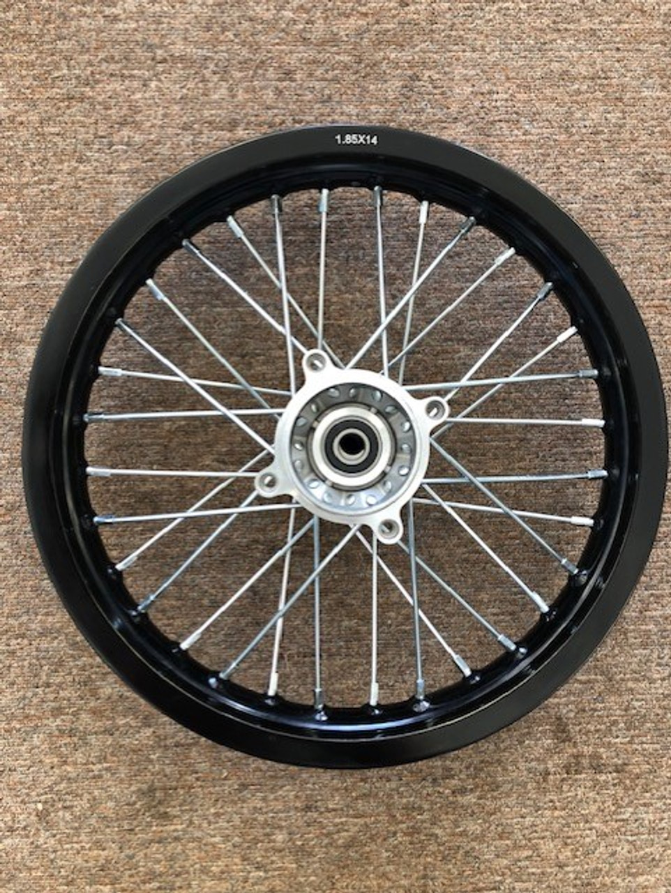 Aluminum Heavy Duty Rear Rim Wheel Assembly for SSR 125TR-BW, 140TR-BW and Kayo TT125 TT140