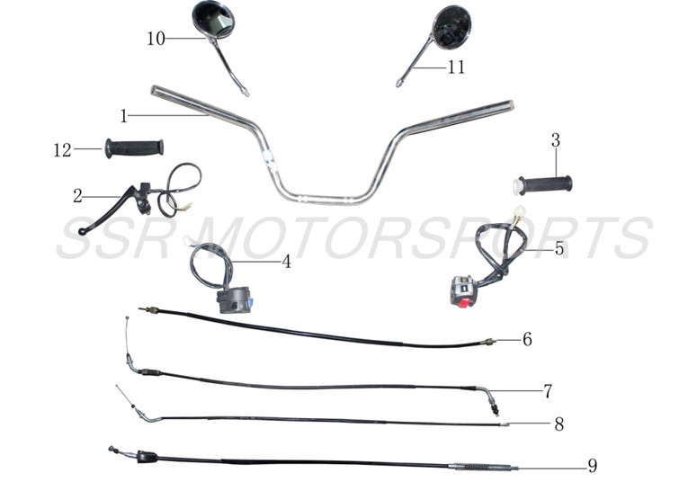 Go ahead!～SSR～ SSR Lazer 6 Left Hand Control Switch 49cc - Whygostock.com