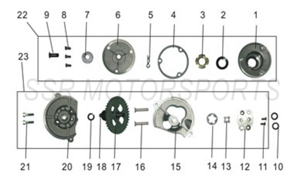 SSR Kayo Oil Flinger Gasket Strainer 150 189 230 250