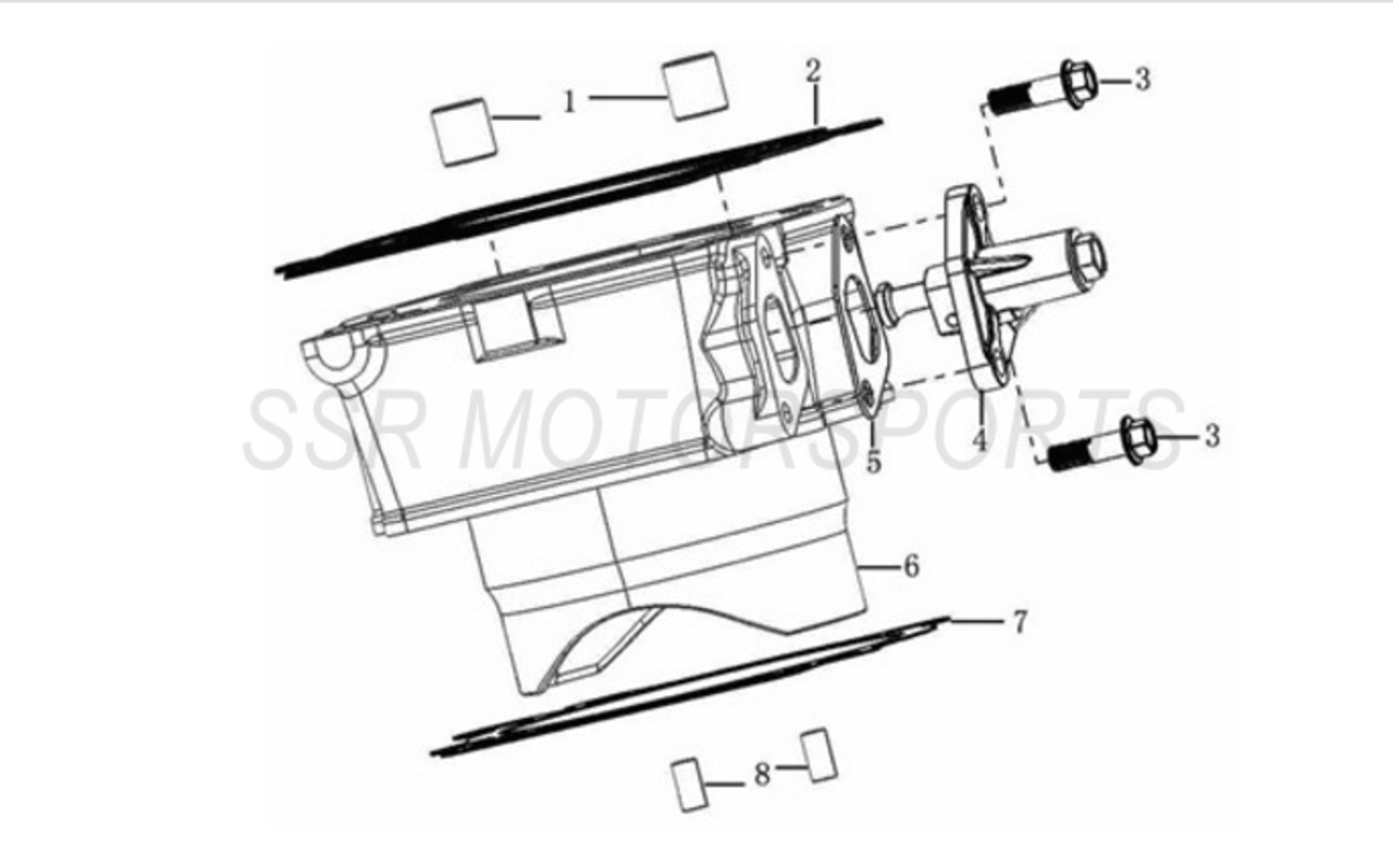 SSR SR250S Cylinder Base Gasket 250