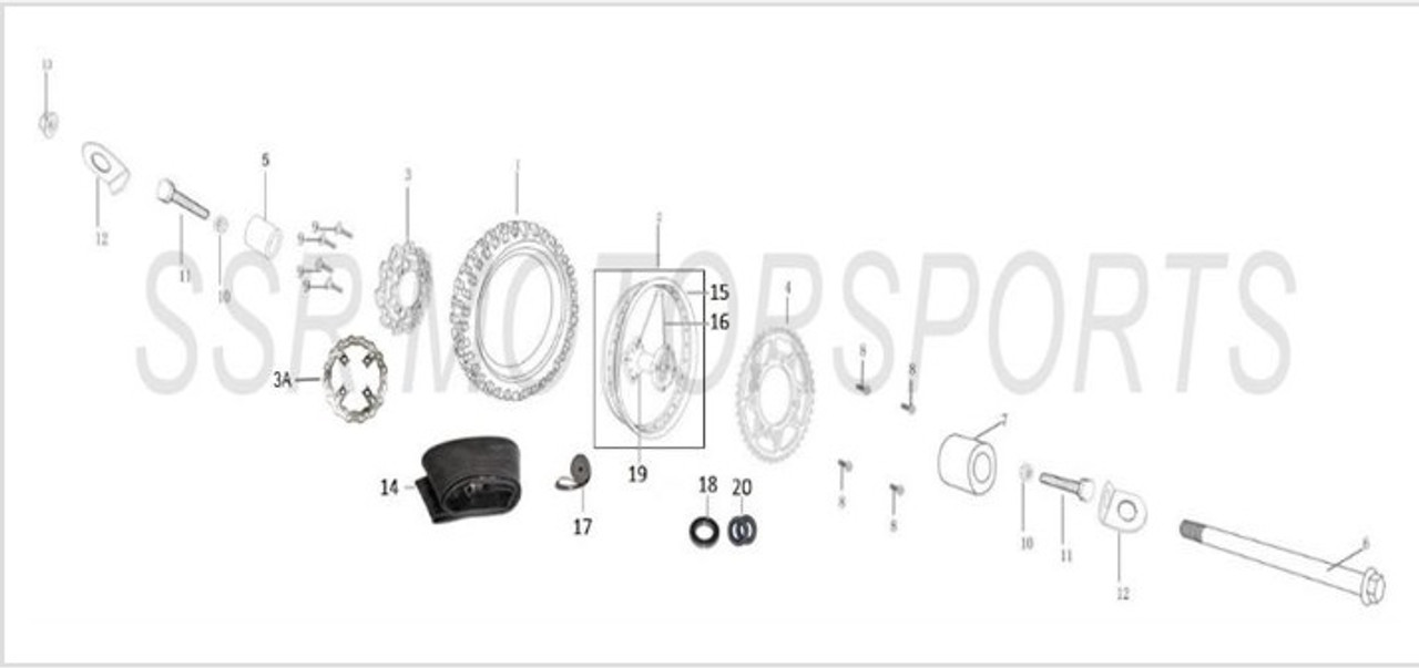 SSR 70 2.50-10 Tire Front Rear