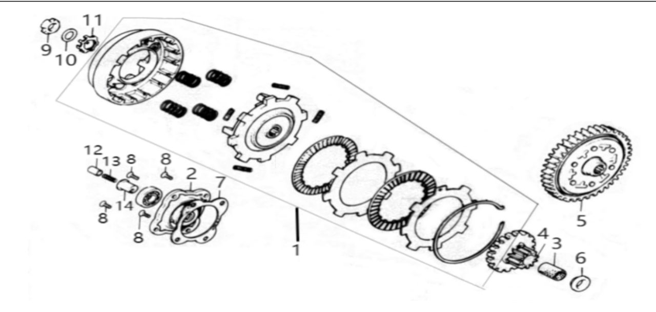 Kayo TT125 Clutch 125