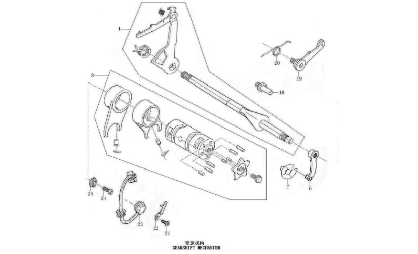 Kayo Bull Predator 110 125 Gear Shift Drum - Whygostock.com