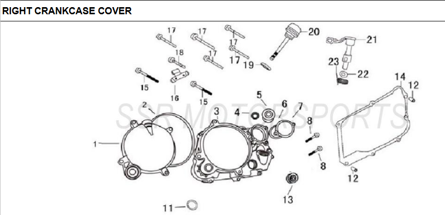 SSR 160 170 Clutch Actuator Arm Oil Seal TR and TX 160TR 160TX 170TR 170TX